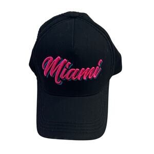 NWOT Freestyle Black Miami Curved Bill Cap South Beach Colors